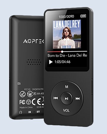 Reproductor de música portátil AGPTEK
