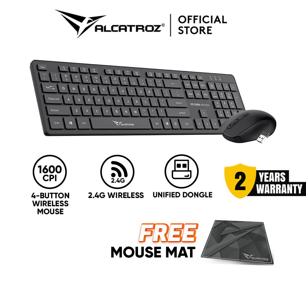 Alcatroz Xplorer Air 3300 teclado y ratón inalámbricos