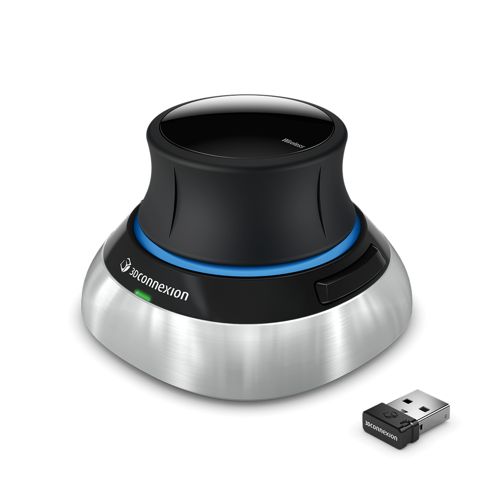 3Dconnexion SpaceMouse Wireless ratón 3D para diseño CAD y modelado