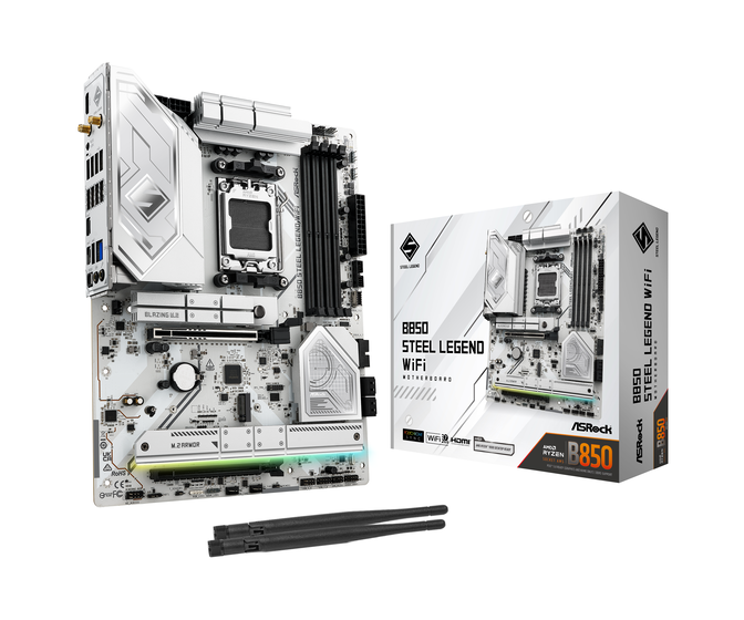 Placa base ASRock B850 Steel Legend WiFi con chipset AMD B850
