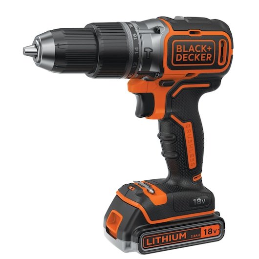 Taladro percutor inalámbrico Black+Decker de 18 V