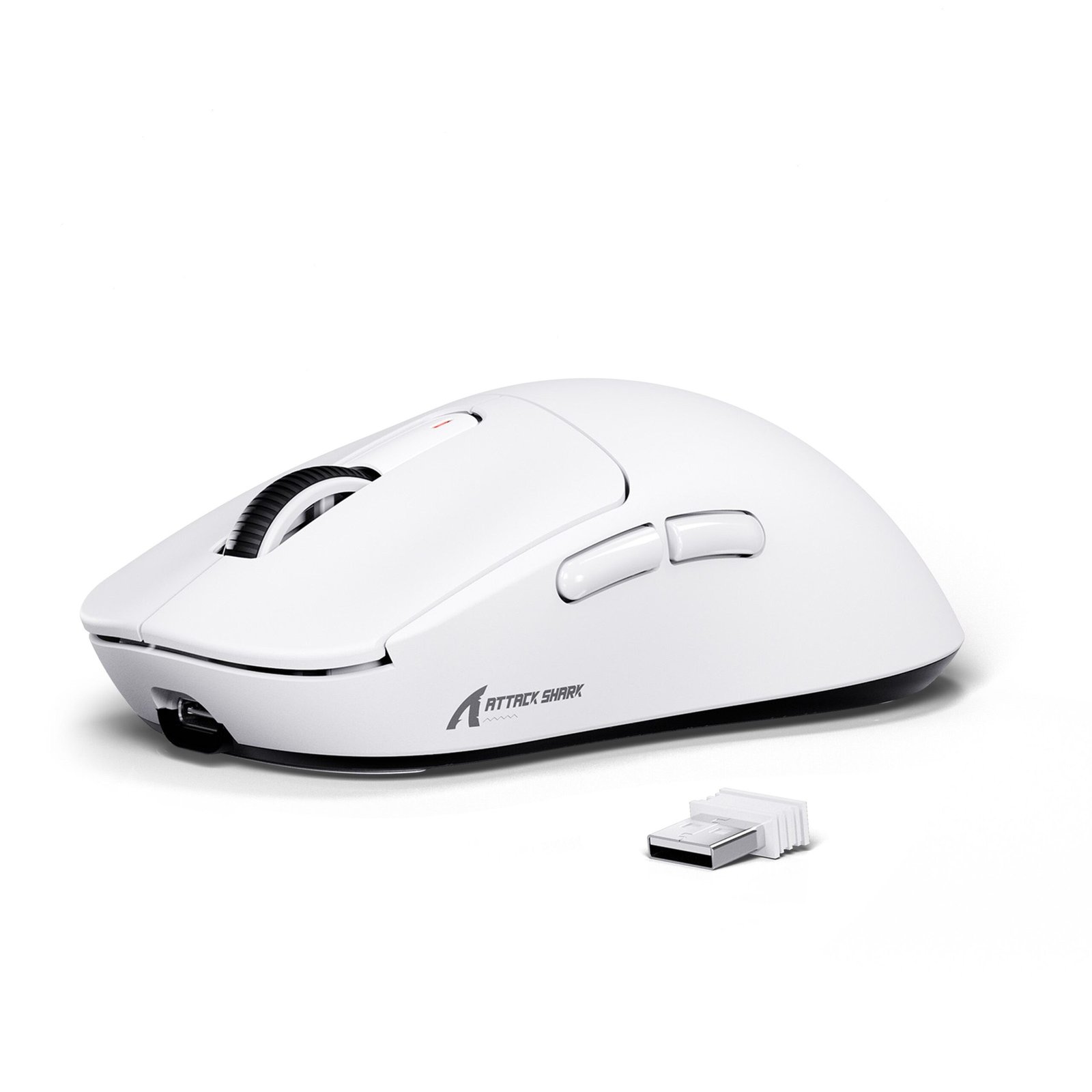 Ratón gaming inalámbrico Attack Shark X3 blanco