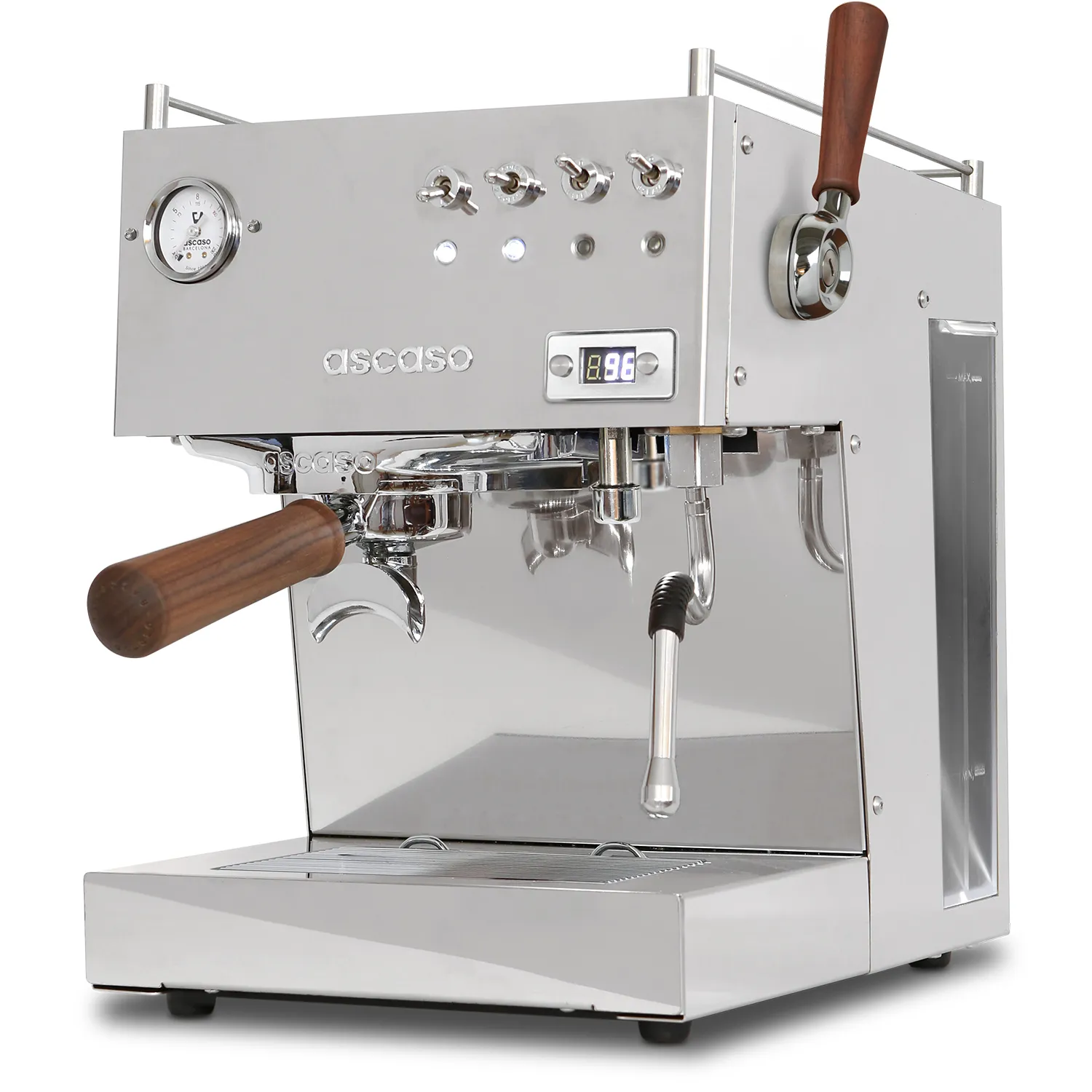 Cafetera espresso Ascaso Steel Duo Plus PID en acero inoxidable