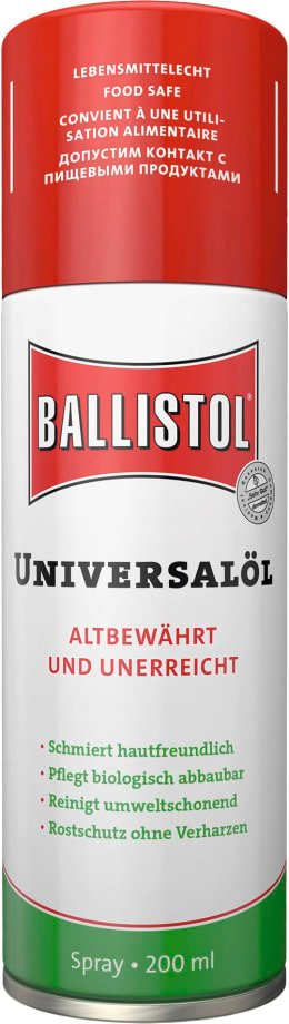 Ballistol Universalöl en spray, aceite universal representativo de la marca