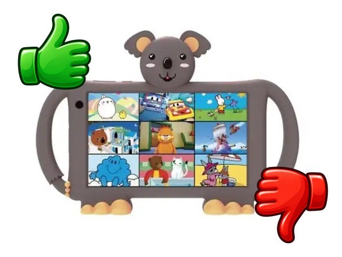 Tablet infantil 1HEIT LogiKids de 7 pulgadas con funda protectora de koala