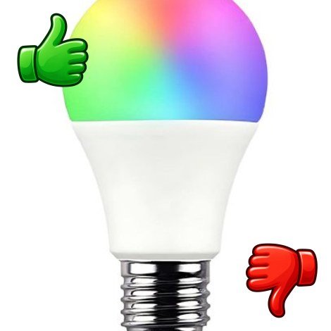 Bombilla LED inteligente WiFi RGBWW E27 de 7H SEVENON