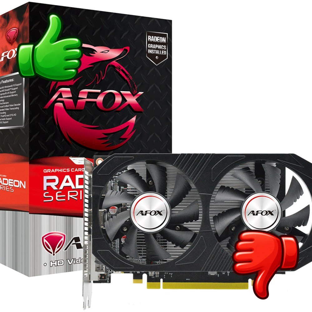 Tarjeta gráfica AFOX Radeon RX 560 de 4 GB con doble ventilador
