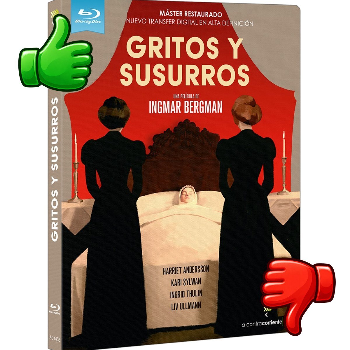 Edición Blu-ray de Gritos y susurros distribuida por A CONTRACORRIENTE