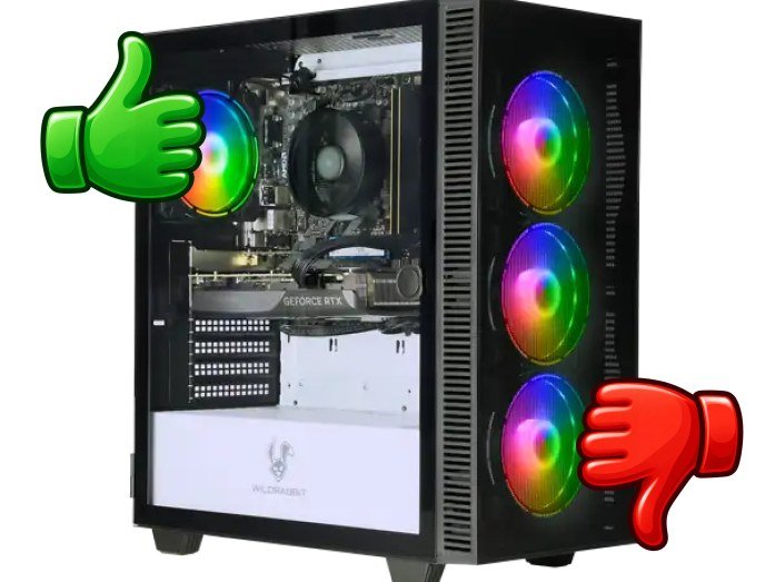 Ordenador gaming ANKERMANN-PC con caja Wildrabbit Aero, tarjeta gráfica GeForce RTX y ventiladores RGB
