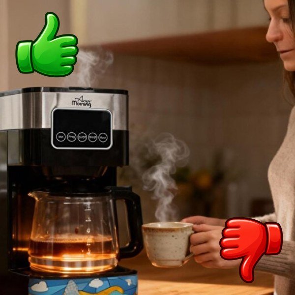 Cafetera de goteo programable Any Morning con jarra de cristal
