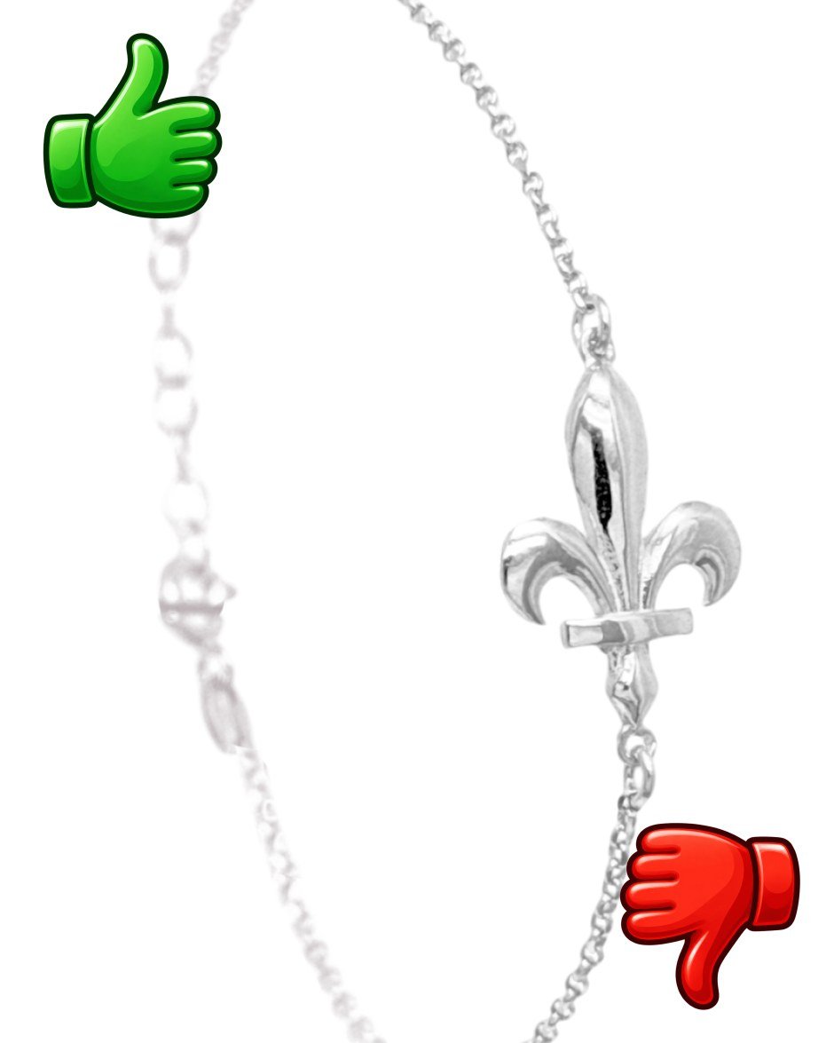 Pulsera ARTEFAKT de plata 925 con motivo de lirio