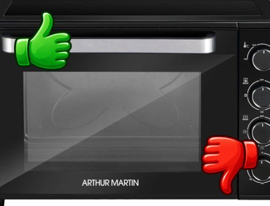 Horno eléctrico de sobremesa Arthur Martin AMF48 de 48 litros