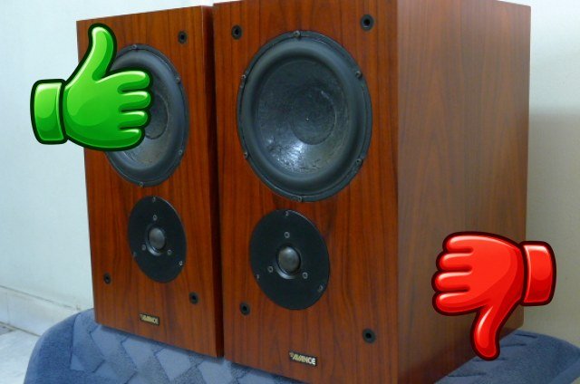 Pareja de altavoces Hi-Fi AVANCE Dana con acabado de madera