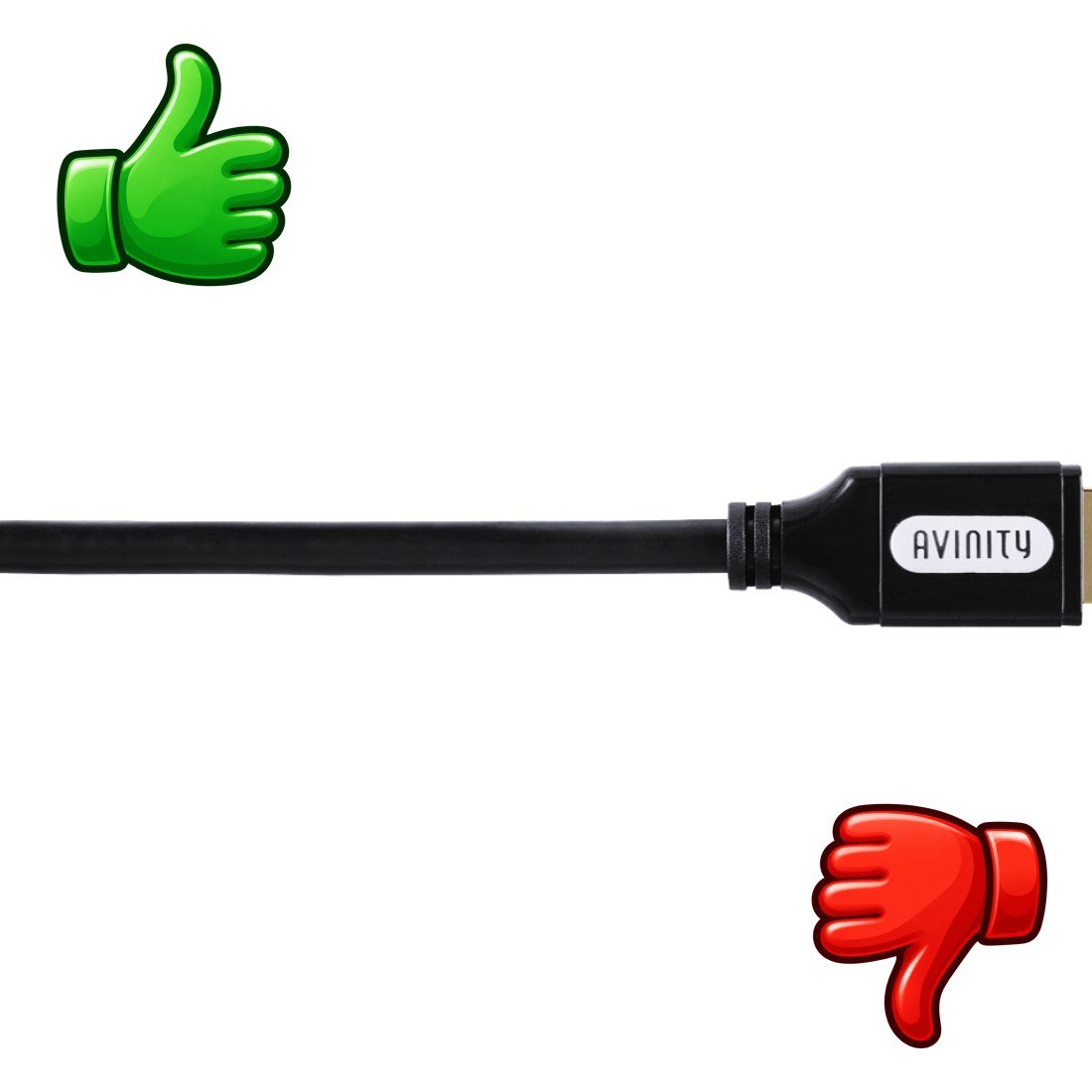 Cable HDMI AVINITY High Speed con conectores metálicos y acabado premium