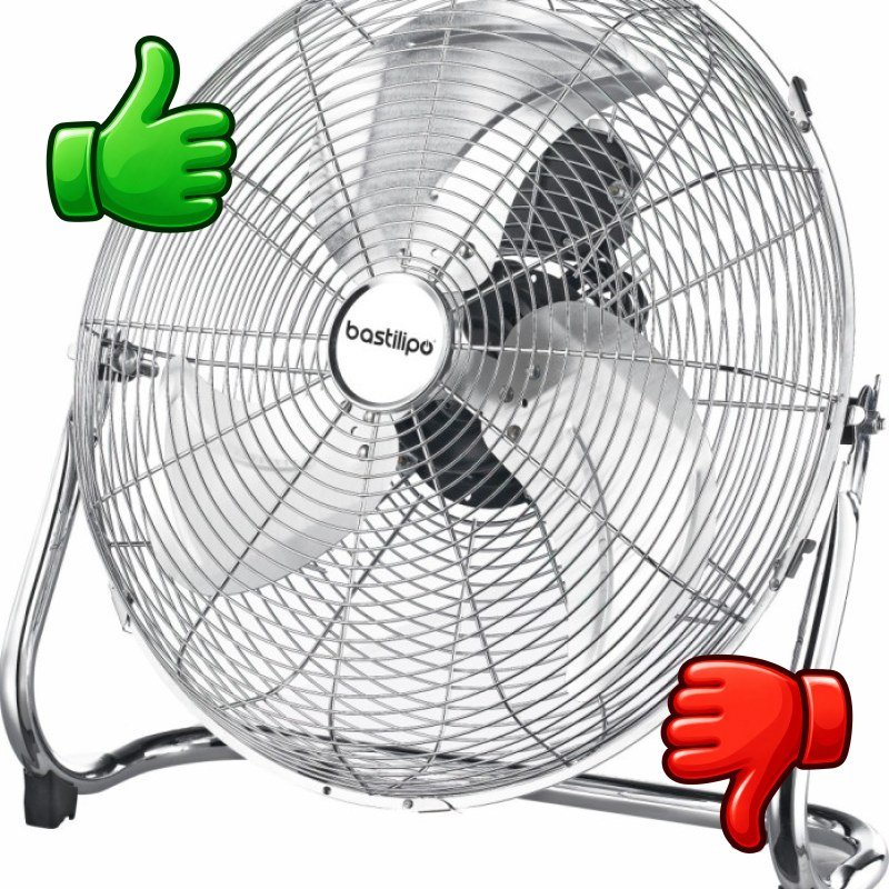 Ventilador industrial Bastilipo Mediterráneo de 45 cm