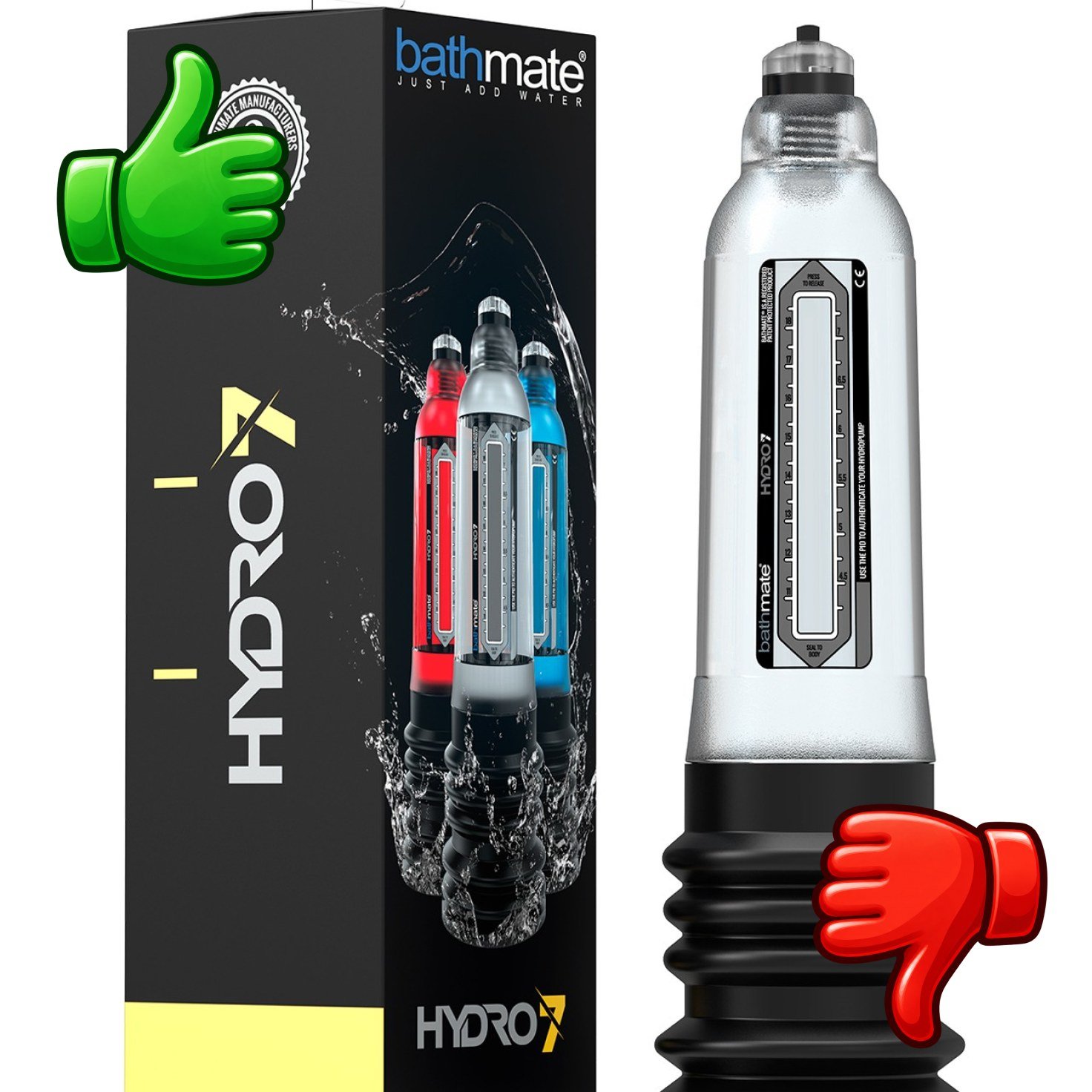 Bathmate Hydro7 hidrobomba de agua para bienestar íntimo