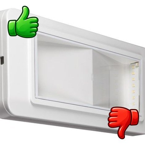 Luminaria de emergencia LED Beghelli Completa blanca