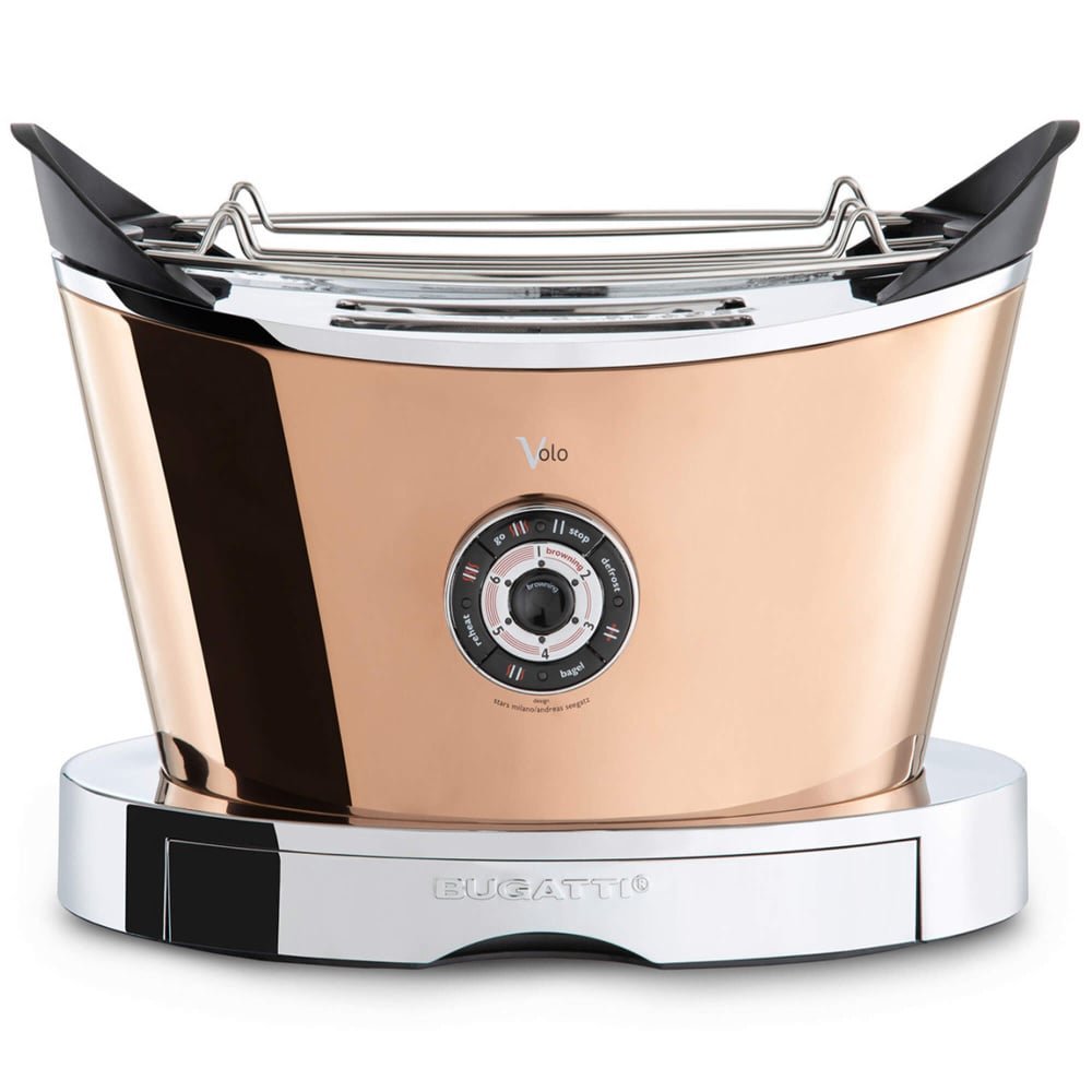 Tostadora Bugatti Volo en acabado Rose Gold