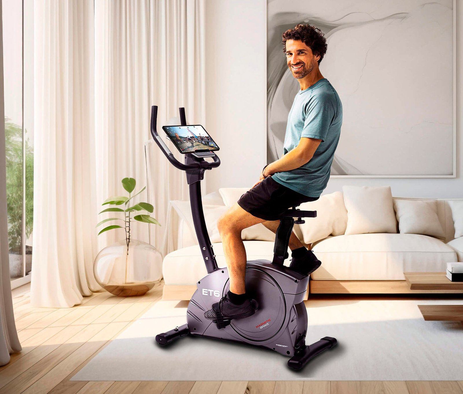 Bicicleta estática ergómetro Christopeit Sport ET 6
