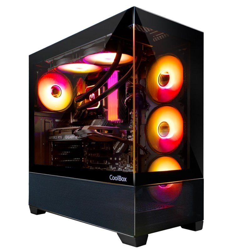 Ordenador gaming CoolBox DeepGaming Dominion con iluminación RGB