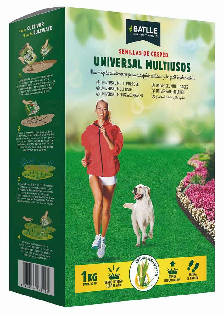 Semillas de césped Universal Multiusos Batlle de 1 kg