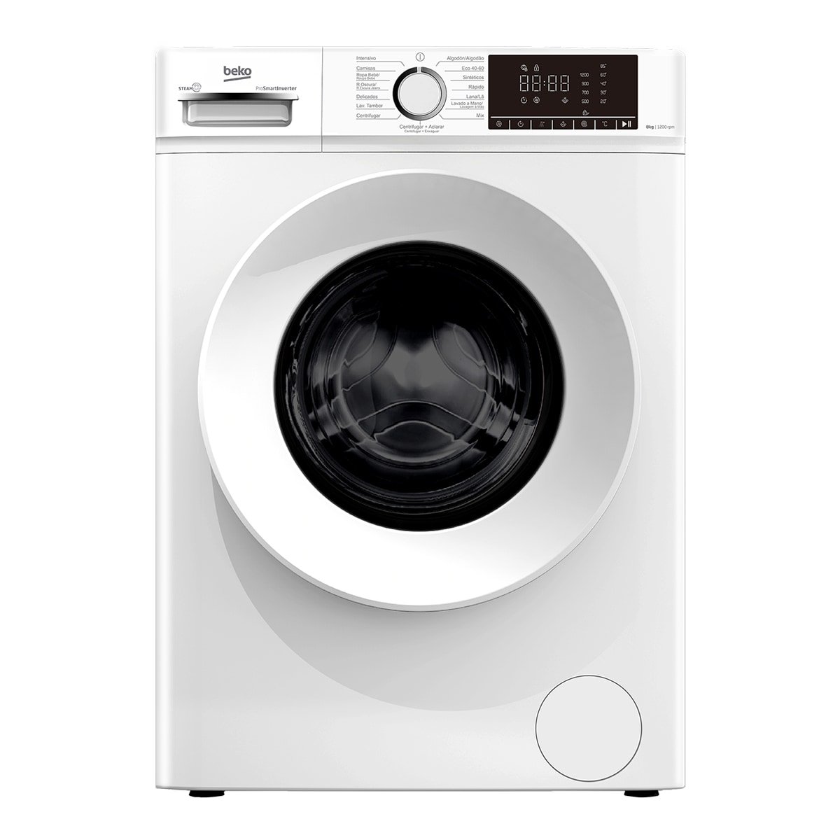 Lavadora Beko BFLB904ADG representativa de los electrodomésticos de la marca