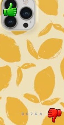 Funda BURGA para iPhone con diseño decorativo y protección de doble capa