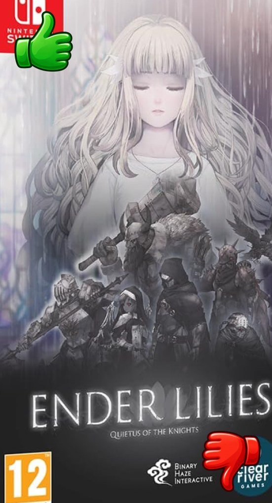 Edición física de Ender Lilies Quietus of the Knights para Nintendo Switch publicada por Clear River Games