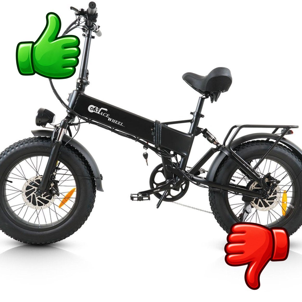 Bicicleta eléctrica plegable CMACEWHEEL RX20MAX con neumáticos anchos