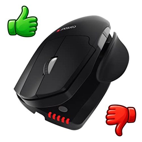 Ratón ergonómico vertical inalámbrico Contour Design Unimouse con inclinación ajustable
