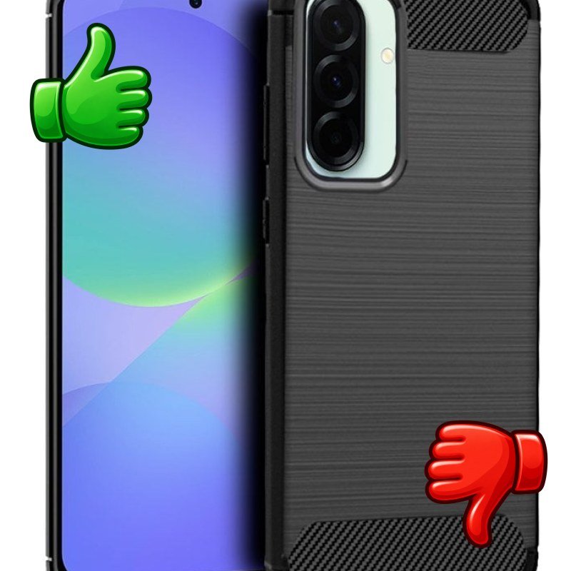 Carcasa COOL Carbón negra para Samsung Galaxy A56 5G con protección antigolpes