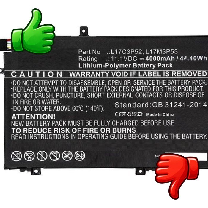 Batería CoreParts MBXLE-BA0130 de polímero de litio para portátil Lenovo ThinkPad