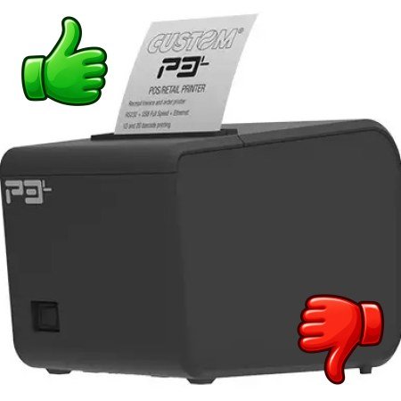 Impresora térmica profesional CUSTOM P3L para tickets y recibos de punto de venta