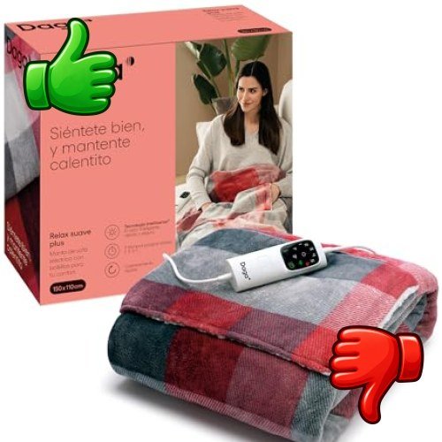 Manta eléctrica DAGA Relax Suave Plus con mando digital y caja original
