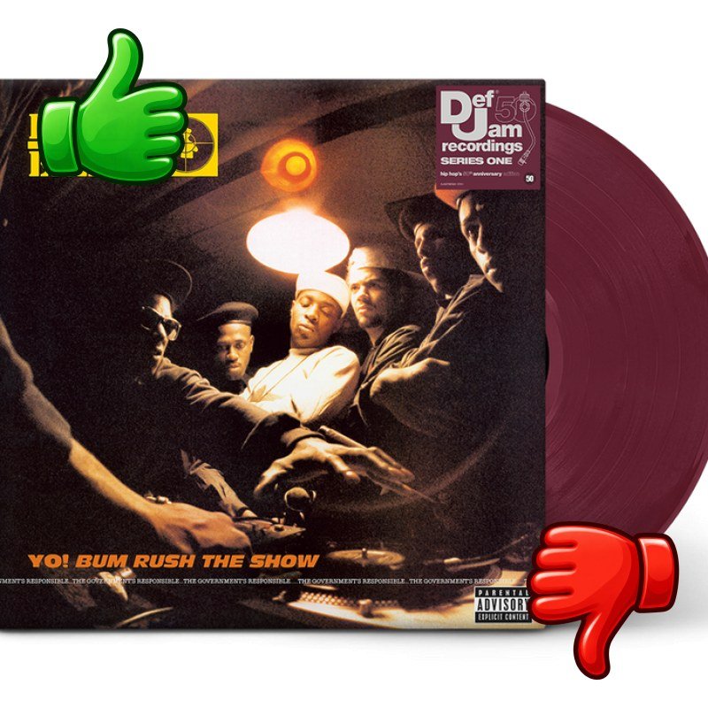 Edición en vinilo de Public Enemy Yo! Bum Rush the Show publicada por Def Jam Recordings