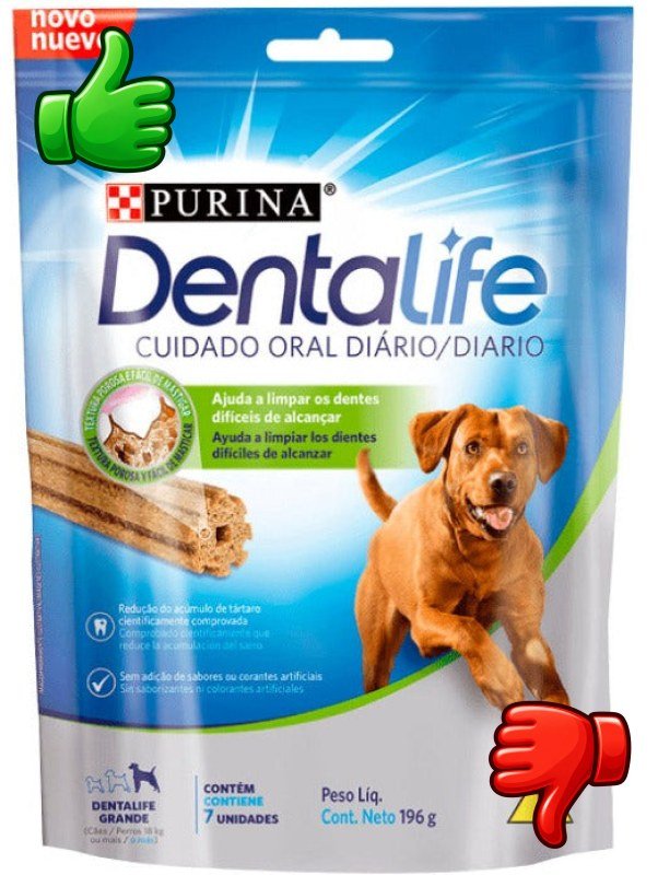 Bolsa de snacks dentales Purina DentaLife Daily Oral Care para perros grandes
