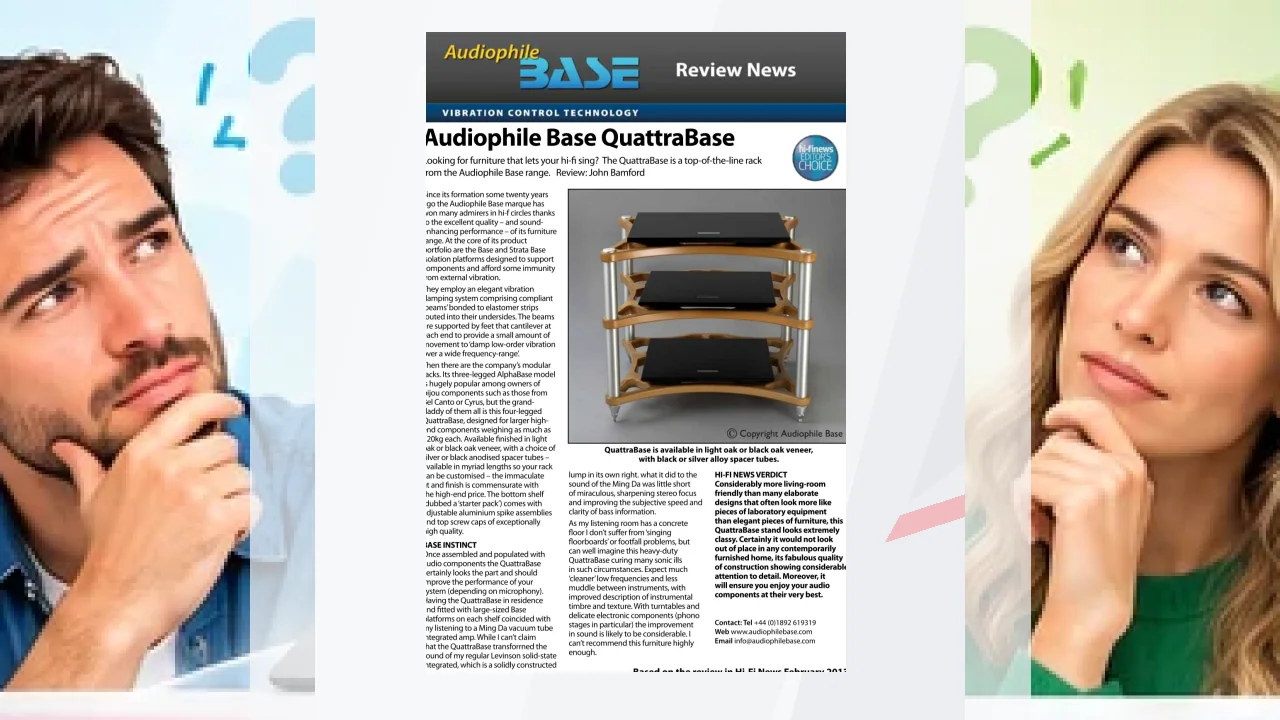 Marca Audiophile Base: review con opiniones y valoración.